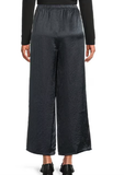 Textured Satin Wide Ankle Pant