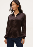 Meredith Satin Button Down