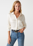 Meredith Satin Button Down