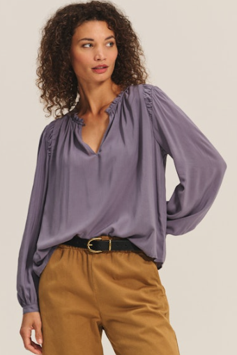 Tamara Long Sleeve Ruffle Blouse