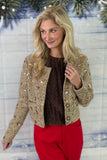 Fancy Embellished Tweed Jacket