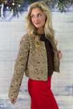 Fancy Embellished Tweed Jacket