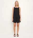 Zara Herringbone Linen Sleeveless Top