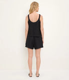 Zara Herringbone Linen Sleeveless Top