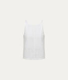 Zara Herringbone Linen Sleeveless Top