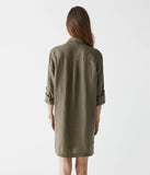 Eleanor Woven Linen Shirt Dress