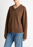 Wool-Cashmere V-Neck Sweater