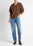 Wool-Cashmere V-Neck Sweater
