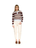 Cashmere Slim Fit Stripey Polo
