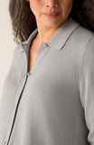 Peruvian Cotton Collared Knee Length Cardigan