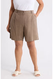 Organic Linen High Waisted Walking Short NP