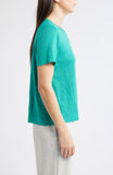 Organic Linen Jersey Crew Neck Short Sleeve Tee