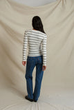 Bianca Cashmere Rib L/S V-Neck