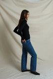 Bianca Cashmere Rib L/S V-Neck