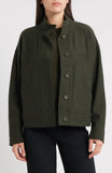 Lightweight Boiled Wool Stand Collar Jacket