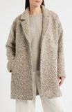 Curly Alpaca Notch Collar Coat