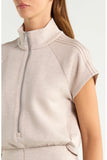 Airessentials Pintuck Half Zip Jumpsuit
