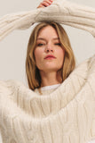 Marina Cable Crew Sweater