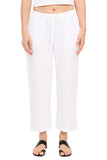Tali Herringbone Linen Ankle Pant