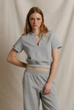Cleo French Terry Short Sleeve Sweatshirt