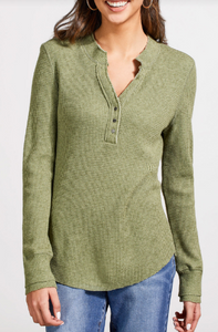 Henley Top W/Buttons