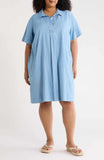 Lightweight Organic Cotton Denim Classic Collar Dress