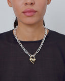 Padlock Heart Pendant Necklace