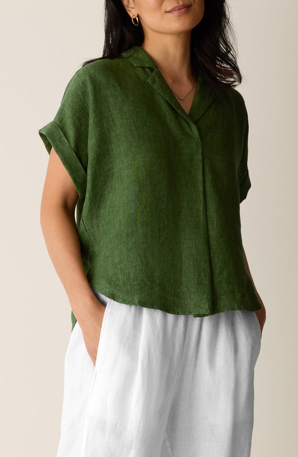Washed Organic Linen Dlav Lantern Cami Dress  Walla Walla Clothing Co