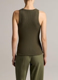 Ribbed Scoop Neck Tank