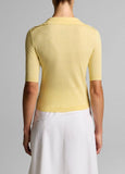 Tipped Italian Cotton-Cashmere Polo Sweater