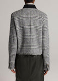 Glen Plaid Wool-Blend Jacket