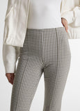 Niki Gingham Mid-Rise Crop Flare Pant