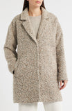 Curly Alpaca Notch Collar Coat