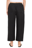 Tali Herringbone Linen Ankle Pant
