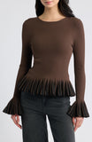 Nora Pleat Trim Top