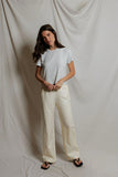 Erin Brushed Stripe Crew