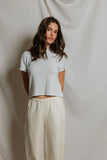 Erin Brushed Stripe Crew