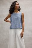 Organic Cotton Pucker Check Vest