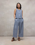 Organic Cotton Pucker Check Vest