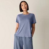 Organic Linen Jersey Crew Neck Short Sleeve Tee