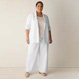 Cotton Blend Ponte Blazer