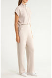 Airessentials Pintuck Half Zip Jumpsuit