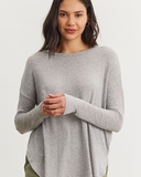 Kelemi Tencel Knit Shirttail Hem Top