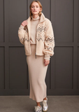 Boucle Sherpa Embroidered Jacket