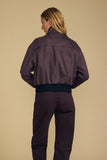 Faux Suede Bomber