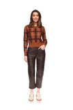 Cashmere Checkered Crew