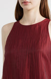 Linen Sheen Halter Neck Full Length Dress