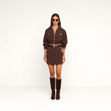Norene Windbreaker Mini Skirt