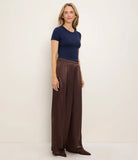 Margo Satin Pleated Pull On Trouser