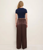 Margo Satin Pleated Pull On Trouser